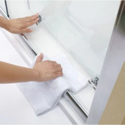 ELEGANT 1100mm Sliding Shower Cubicle Enclosure Door Modern Bathroom Screen Glass -Bathroom Supplies Store 11939549 5