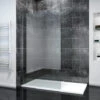 ELEGANT 1000mm Frameless Wet Room Shower Screen Panel 8mm Easy Clean Glass Walk In Shower Enclosure With Stainless Steel Support Bar 2 ELEGANT 1000mm Frameless Wet Room Shower Screen Panel 8mm Easy Clean Glass Walk In Shower Enclosure With Stainless Steel Support Bar -Bathroom Supplies Store 11939650 1