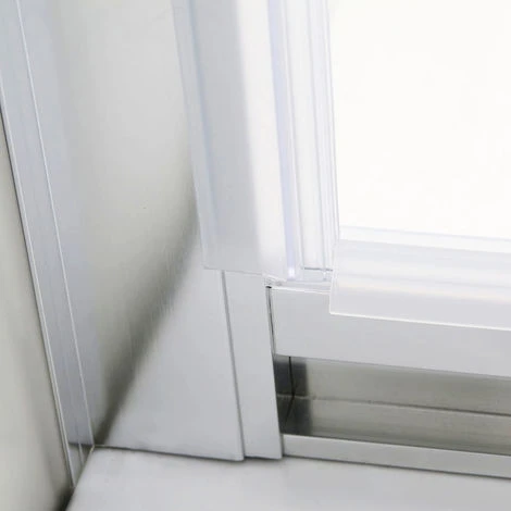 ELEGANT 760 X 760 Mm Pivot Hinge Shower Enclosure 5mm Safety Glass Shower Screen Reversible Cubicle Door With Side Panel Set 6 ELEGANT 760 X 760 Mm Pivot Hinge Shower Enclosure 5mm Safety Glass Shower Screen Reversible Cubicle Door With Side Panel Set - Image 4