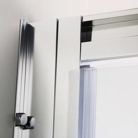 ELEGANT 760 X 760 Mm Pivot Hinge Shower Enclosure 5mm Safety Glass Shower Screen Reversible Cubicle Door With Side Panel Set 7 ELEGANT 760 X 760 Mm Pivot Hinge Shower Enclosure 5mm Safety Glass Shower Screen Reversible Cubicle Door With Side Panel Set - Image 5