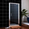 ELEGANT 1000mm Pivot Hinge Shower Door 6mm Safety Glass Shower Enclosure Cubicle -Bathroom Supplies Store 11939872 1