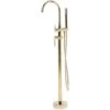 Modern Freestanding Tub Bath Faucet Mixer Tap Brass Gloss Gold Tugela -Bathroom Supplies Store 13134504 1