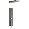 Milano Oceanie - Modern Concealed Thermostatic Shower Tower Panel With Rainfall Shower Head&44 Body Jets&44 Hand Shower Handset And Waterblade Function - Gunmetal Grey -Bathroom Supplies Store 1323561 1