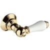 Bristan White & Gold Extended Traditional Cistern Lever With White Components - W-CL6-G-WHT -Bathroom Supplies Store 13381797 1