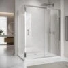 ELEGANT Sliding Shower Enclosure 1200 X 800 Mm 6mm Safety Glass Reversible Bathroom Cubicle Screen Door With Side Panel -Bathroom Supplies Store 13460360 1