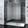 ELEGANT 1200mm Walk In Wetroom Shower Enclosure 8mm Easy Clean Glass Screen Panel With 300mm Return Panel -Bathroom Supplies Store 13461752 1