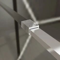 Elegant Walk In Shower Door, 1000x1850mm Wet Room Screen Glass 6mm Tougheded Safety Panel With Support Bar 11 Elegant Walk In Shower Door, 1000x1850mm Wet Room Screen Glass 6mm Tougheded Safety Panel With Support Bar -Bathroom Supplies Store 13721543 5