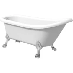 Traditional Buxton Freestanding Bath Single Ended Dragon Feet 1550 Acrylic White -Bathroom Supplies Store 13816723 4