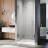 ELEGANT Frameless Bifold Shower Door 800mm Reversible Folding Shower Door -Bathroom Supplies Store 14285456 1