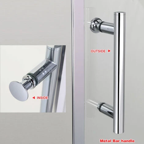 ELEGANT Sliding Shower Cubicle Enclusure Door Modern Bathroom Screen Glass 1100mm 4 ELEGANT Sliding Shower Cubicle Enclusure Door Modern Bathroom Screen Glass 1100mm - Image 2