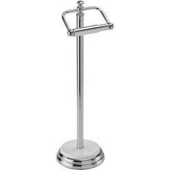 Opera Freestanding Toilet Roll Holder/Dispenser, Chrome