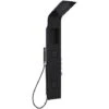 Milano Orton - Modern Thermostatic Shower Tower Panel With Rainfall Shower Head&44 Hand Shower Handset And Body Jets – Black -Bathroom Supplies Store 15473851 1