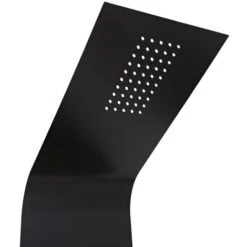 Milano Orton - Modern Thermostatic Shower Tower Panel With Rainfall Shower Head&44 Hand Shower Handset And Body Jets – Black -Bathroom Supplies Store 15473851 3