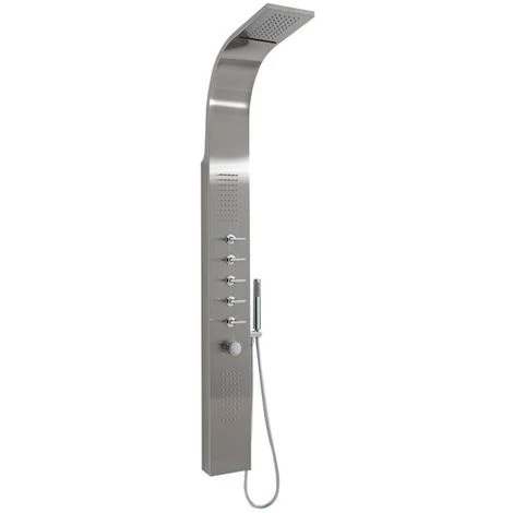 Milano Niagara - Modern Thermostatic Outdoor Shower Tower Panel With Rainfall Shower Head&44 Body Jets&44 Hand Shower Handset And Waterblade Function - Chrome 3 Milano Niagara - Modern Thermostatic Outdoor Shower Tower Panel With Rainfall Shower Head&44 Body Jets&44 Hand Shower Handset And Waterblade Function - Chrome