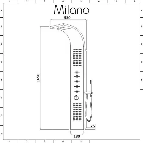 Milano Niagara - Modern Thermostatic Outdoor Shower Tower Panel With Rainfall Shower Head&44 Body Jets&44 Hand Shower Handset And Waterblade Function - Chrome 5 Milano Niagara - Modern Thermostatic Outdoor Shower Tower Panel With Rainfall Shower Head&44 Body Jets&44 Hand Shower Handset And Waterblade Function - Chrome - Image 3