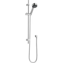 Hudson Reed Linear Slider Three Function Handset Shower Rail Kit - Chrome