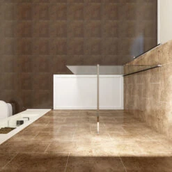 ELEGANT Walk In Shower Enclosure Screen Easy Clean 800mm -Bathroom Supplies Store 15729447 2