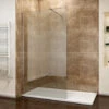 ELEGANT Walk In Shower Enclosure Screen Easy Clean 700mm 2 ELEGANT Walk In Shower Enclosure Screen Easy Clean 700mm -Bathroom Supplies Store 15729450 1