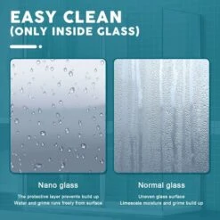 ELEGANT 1200mm Wet Room Shower Screen Panel 8mm Easy Clean Glass Walk In Shower Enclosure -Bathroom Supplies Store 15740556 5