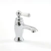 Milano Elizabeth - Traditional Mono Basin Mixer Tap With Lever Handle - Chrome & White -Bathroom Supplies Store 15795300 1