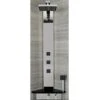 Milano Astley - Modern Corner Thermostatic Shower Tower Panel With Rainfall Shower Head&44 Hand Shower Handset And Body Jets - Chrome & Black -Bathroom Supplies Store 15876960 1