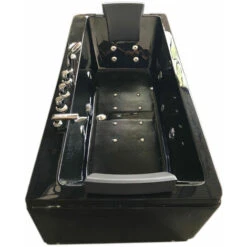 SIMBA WHIRLPOOL BATH TUB CHROMOTHERAPY Model "Marilyn" 180 X 85 Cm BLACK HOTTUB DOUBLE PUMP -Bathroom Supplies Store 16241625 4