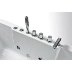 SIMBA WHIRLPOOL BATH TUB Venice WHITE HOT TUB 170x80cm WITH PANORAMIC GLASS -Bathroom Supplies Store 16241636 4