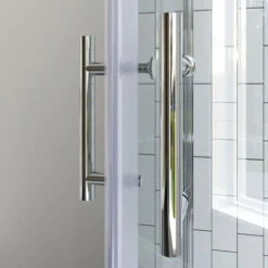 ELEGANT 800x700mm Square Shower Enclosure 6mm Reversible Shower Cabin Corner Sliding Shower Door -Bathroom Supplies Store 16493991 3