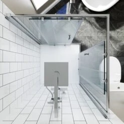 ELEGANT 800 X 800 Mm Shower Enclosure Corner Entry Shower Cubicle Square Sliding Doors 9 ELEGANT 800 X 800 Mm Shower Enclosure Corner Entry Shower Cubicle Square Sliding Doors -Bathroom Supplies Store 16496798 3