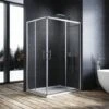 ELEGANT 900 X 800 Mm Sliding Corner Entry Shower Enclosure Door Cubicle 2 ELEGANT 900 X 800 Mm Sliding Corner Entry Shower Enclosure Door Cubicle -Bathroom Supplies Store 16496806 1