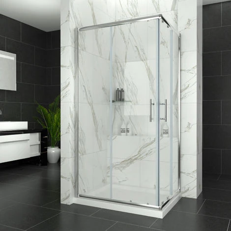 ELEGANT 800 X 700 Mm Sliding Corner Entry Shower Enclosure Door Cubicle 3 ELEGANT 800 X 700 Mm Sliding Corner Entry Shower Enclosure Door Cubicle