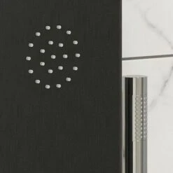 Thermostatic Brushed Black Shower Tower Panel 2 Body Jets 2 Twin Heads -Bathroom Supplies Store 16770538 4