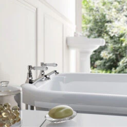 Churchill Traditional Set Of Chrome Hot & Cold Twin Basin Taps -Bathroom Supplies Store 16934362 3