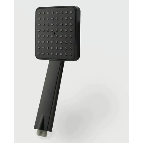 Modern Thermostatic Mixer Shower Set Square Black Finish Twin Head Exposed Valve 4 Modern Thermostatic Mixer Shower Set Square Black Finish Twin Head Exposed Valve - Image 2