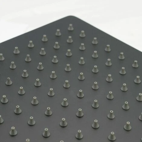 Modern Thermostatic Mixer Shower Set Square Black Finish Twin Head Exposed Valve 7 Modern Thermostatic Mixer Shower Set Square Black Finish Twin Head Exposed Valve - Image 5