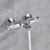 Modern Exposed Chrome Wall Mounted Thermostatic Shower Mixer And Filler Valve -Bathroom Supplies Store 16944786 1