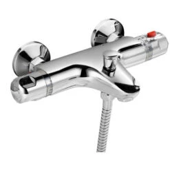 Modern Exposed Chrome Wall Mounted Thermostatic Shower Mixer And Filler Valve -Bathroom Supplies Store 16944786 2