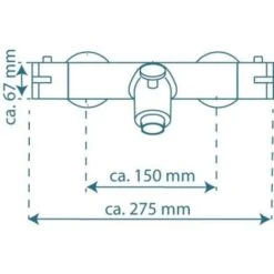 Thermostatic Bath Shower Mixer Tap LONDON SCHÜTTE 9 Thermostatic Bath Shower Mixer Tap LONDON SCHÜTTE -Bathroom Supplies Store 17035337 3
