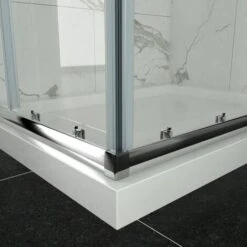 ELEGANT Sliding Corner Entry 1200 X 700 Mm Shower Enclosure 6mm Extra Toughened Safety Glass Sliding Cubicle Door -Bathroom Supplies Store 17071979 5