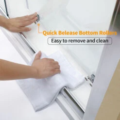 ELEGANT Sliding Corner Entry 1200 X 760 Mm Shower Enclosure 6mm Extra Toughened Safety Glass Sliding Cubicle Door -Bathroom Supplies Store 17071980 4