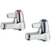 Armitage Shanks Sandringham 21 Lever Head Basin Taps Pair - Chrome -Bathroom Supplies Store 17489282 1