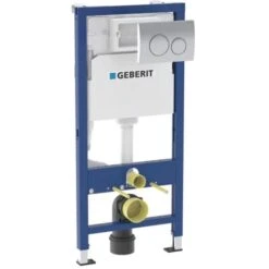 Geberit Duofix 1120mm Wall Hung WC Frame With Delta Cistern And Delta20 Flush Plate