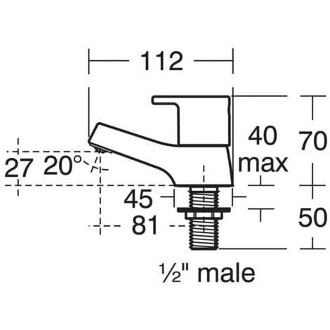 Ideal Standard Calista Basin Pillar Taps Pair - Chrome 4 Ideal Standard Calista Basin Pillar Taps Pair - Chrome - Image 2