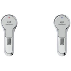 Ideal Standard Calista Basin Pillar Taps Pair - Chrome 9 Ideal Standard Calista Basin Pillar Taps Pair - Chrome -Bathroom Supplies Store 17490693 4