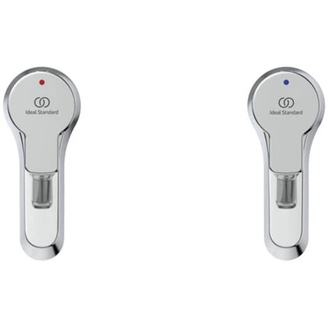 Ideal Standard Calista Basin Pillar Taps Pair - Chrome 6 Ideal Standard Calista Basin Pillar Taps Pair - Chrome - Image 4