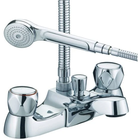 JTP Astra Bath Shower Mixer Tap Deck Mounted - Chrome 3 JTP Astra Bath Shower Mixer Tap Deck Mounted - Chrome