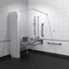Nymas NymaPRO Doc M Shower Pack White With Exposed Valves And Dark Grey Rails -Bathroom Supplies Store 17493433 1