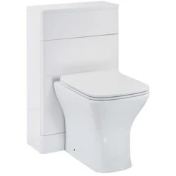 Orbit Eve Back To Wall WC Toilet Unit 500mm Wide - White Gloss -Bathroom Supplies Store 17493559 3