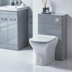 Orbit Eve Back To Wall WC Toilet Unit 500mm Wide - White Gloss -Bathroom Supplies Store 17493559 4