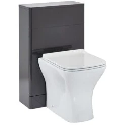 Orbit Eve Back To Wall WC Toilet Unit 500mm Wide - Wolf Grey -Bathroom Supplies Store 17493560 4